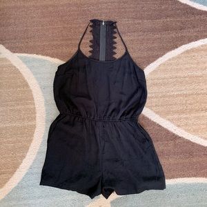 Daniel Rainn crochet back jumpsuit